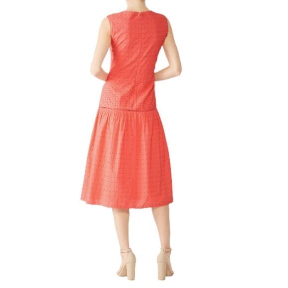 Draper James Cotton Eyelet Midi dress - Picture 2 of 4